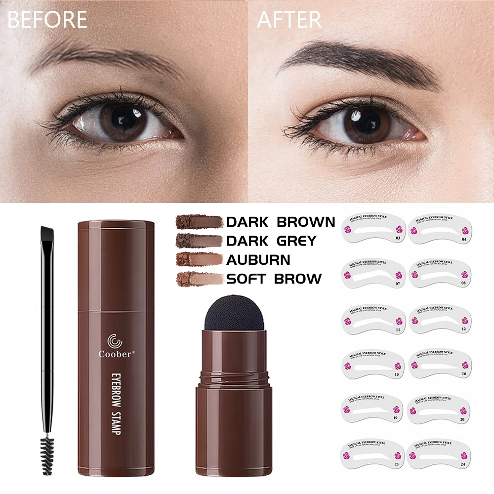 Wholesale Makeup Set Eyebrow Stamp and Stencil Kit Waterproof & Long Lasting with Custom Logo